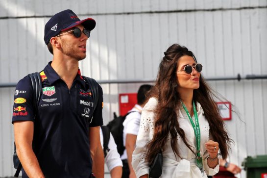 Pierre Gasly (FRA) Red Bull Racing with his girlfriend Caterina Masetti Zannini.
02.08.2019. Formula 1 World Championship, Rd 12, Hungarian Grand Prix, Budapest, Hungary, Practice Day.
- www.xpbimages.com, EMail: requests@xpbimages.com - copy of publication required for printed pictures. Every used picture is fee-liable. © Copyright: Batchelor / XPB Images