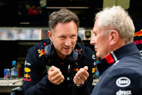 (L to R): Christian Horner (GBR) Red Bull Racing Team Principal with Dr Helmut Marko (AUT) Red Bull Motorsport Consultant.
01.09.2019. Formula 1 World Championship, Rd 13, Belgian Grand Prix, Spa Francorchamps, Belgium, Race Day.
- www.xpbimages.com, EMail: requests@xpbimages.com - copy of publication required for printed pictures. Every used picture is fee-liable. © Copyright: Price / XPB Images