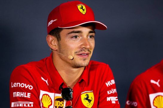 Charles Leclerc (MON) Ferrari in the FIA Press Conference.
05.09.2019. Formula 1 World Championship, Rd 14, Italian Grand Prix, Monza, Italy, Preparation Day.
- www.xpbimages.com, EMail: requests@xpbimages.com - copy of publication required for printed pictures. Every used picture is fee-liable. © Copyright: Filipe / XPB Images