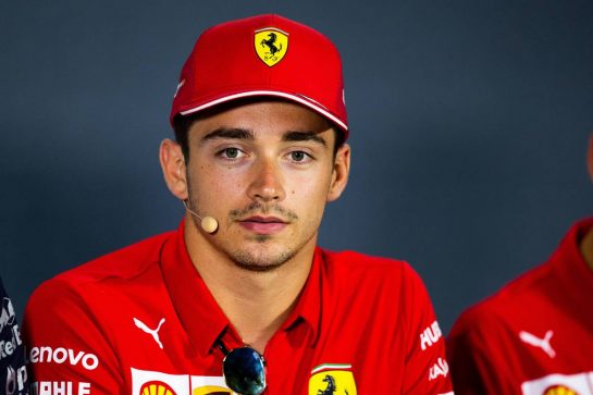 Charles Leclerc (MON) Ferrari in the FIA Press Conference.
05.09.2019. Formula 1 World Championship, Rd 14, Italian Grand Prix, Monza, Italy, Preparation Day.
- www.xpbimages.com, EMail: requests@xpbimages.com - copy of publication required for printed pictures. Every used picture is fee-liable. © Copyright: Filipe / XPB Images