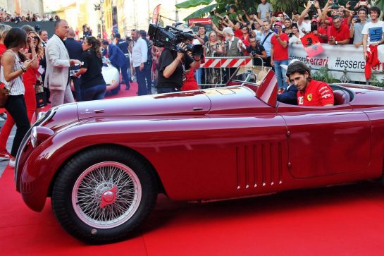 Antonio Giovinazzi (ITA) Alfa Romeo Racing at a street celebration for 90 years of the Italian GP and Ferrari.
04.09.2019. Formula 1 World Championship, Rd 14, Italian Grand Prix, Monza, Italy, Preparation Day.
- www.xpbimages.com, EMail: requests@xpbimages.com - copy of publication required for printed pictures. Every used picture is fee-liable. © Copyright: Photo4 / XPB Images