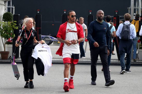 Lewis Hamilton (GBR) Mercedes AMG F1.
05.09.2019. Formula 1 World Championship, Rd 14, Italian Grand Prix, Monza, Italy, Preparation Day.
- www.xpbimages.com, EMail: requests@xpbimages.com - copy of publication required for printed pictures. Every used picture is fee-liable. © Copyright: Photo4 / XPB Images