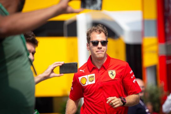 Sebastian Vettel (GER) Ferrari.
05.09.2019. Formula 1 World Championship, Rd 14, Italian Grand Prix, Monza, Italy, Preparation Day.
- www.xpbimages.com, EMail: requests@xpbimages.com - copy of publication required for printed pictures. Every used picture is fee-liable. © Copyright: Bearne / XPB Images