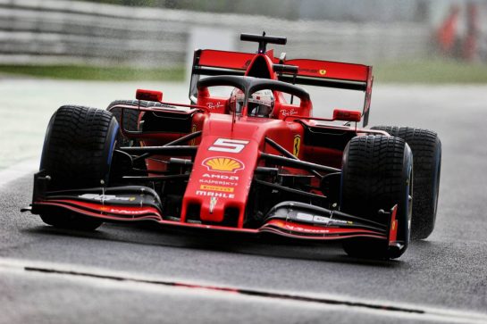 Sebastian Vettel (GER) Ferrari SF90.
06.09.2019. Formula 1 World Championship, Rd 14, Italian Grand Prix, Monza, Italy, Practice Day.
- www.xpbimages.com, EMail: requests@xpbimages.com - copy of publication required for printed pictures. Every used picture is fee-liable. © Copyright: Bearne / XPB Images