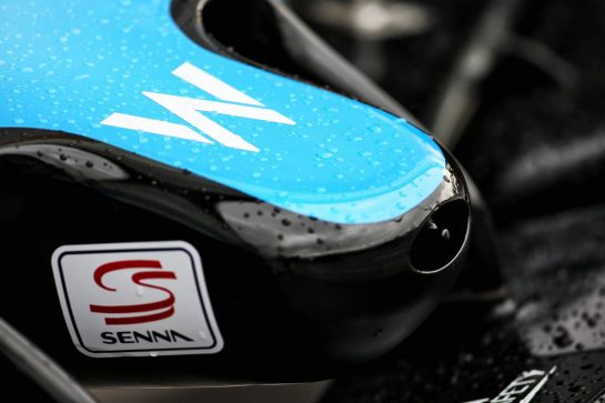 Williams Racing FW42 nosecone.
06.09.2019. Formula 1 World Championship, Rd 14, Italian Grand Prix, Monza, Italy, Practice Day.
- www.xpbimages.com, EMail: requests@xpbimages.com - copy of publication required for printed pictures. Every used picture is fee-liable. © Copyright: Batchelor / XPB Images