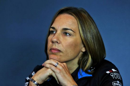 Claire Williams (GBR) Williams Racing Deputy Team Principal in the FIA Press Conference.
06.09.2019. Formula 1 World Championship, Rd 14, Italian Grand Prix, Monza, Italy, Practice Day.
- www.xpbimages.com, EMail: requests@xpbimages.com - copy of publication required for printed pictures. Every used picture is fee-liable. © Copyright: Moy / XPB Images