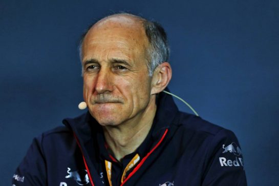 Franz Tost (AUT) Scuderia Toro Rosso Team Principal in the FIA Press Conference.
06.09.2019. Formula 1 World Championship, Rd 14, Italian Grand Prix, Monza, Italy, Practice Day.
- www.xpbimages.com, EMail: requests@xpbimages.com - copy of publication required for printed pictures. Every used picture is fee-liable. © Copyright: Moy / XPB Images