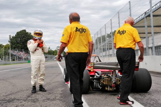 Jody Scheckter (RSA) with his 1979 Ferrari 312T4.
06.09.2019. Formula 1 World Championship, Rd 14, Italian Grand Prix, Monza, Italy, Practice Day.
- www.xpbimages.com, EMail: requests@xpbimages.com - copy of publication required for printed pictures. Every used picture is fee-liable. © Copyright: Bearne / XPB Images