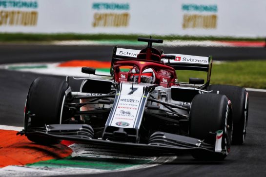 Kimi Raikkonen (FIN) Alfa Romeo Racing C38.
06.09.2019. Formula 1 World Championship, Rd 14, Italian Grand Prix, Monza, Italy, Practice Day.
- www.xpbimages.com, EMail: requests@xpbimages.com - copy of publication required for printed pictures. Every used picture is fee-liable. © Copyright: Moy / XPB Images