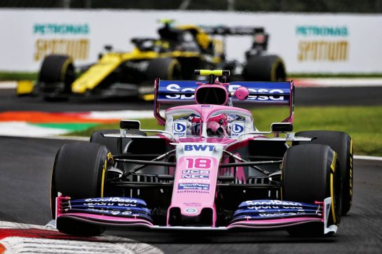 Lance Stroll (CDN) Racing Point F1 Team RP19.
06.09.2019. Formula 1 World Championship, Rd 14, Italian Grand Prix, Monza, Italy, Practice Day.
- www.xpbimages.com, EMail: requests@xpbimages.com - copy of publication required for printed pictures. Every used picture is fee-liable. © Copyright: Moy / XPB Images