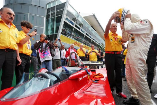 Jody Scheckter (RSA) with the 1979 Ferrari 312T4.
06.09.2019. Formula 1 World Championship, Rd 14, Italian Grand Prix, Monza, Italy, Practice Day.
- www.xpbimages.com, EMail: requests@xpbimages.com - copy of publication required for printed pictures. Every used picture is fee-liable. © Copyright: Bearne / XPB Images