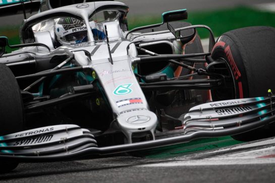 Valtteri Bottas (FIN) Mercedes AMG F1 W10.
06.09.2019. Formula 1 World Championship, Rd 14, Italian Grand Prix, Monza, Italy, Practice Day.
- www.xpbimages.com, EMail: requests@xpbimages.com - copy of publication required for printed pictures. Every used picture is fee-liable. © Copyright: Bearne / XPB Images
