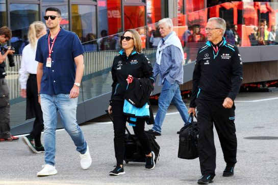 Claire Williams (GBR) Williams Racing Deputy Team Principal with husband Marc Harris (GBR) (Left).
07.09.2019. Formula 1 World Championship, Rd 14, Italian Grand Prix, Monza, Italy, Qualifying Day.
- www.xpbimages.com, EMail: requests@xpbimages.com - copy of publication required for printed pictures. Every used picture is fee-liable. © Copyright: Batchelor / XPB Images