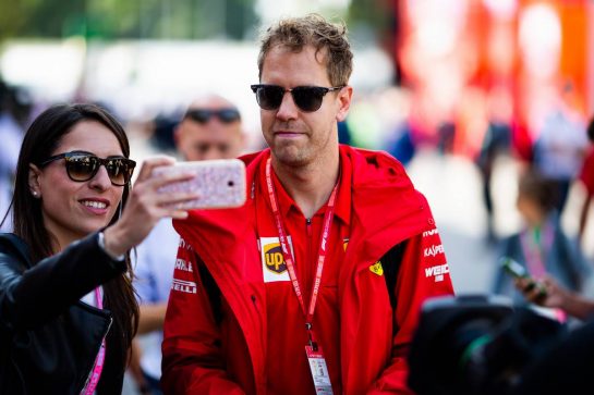 Sebastian Vettel (GER) Ferrari.
07.09.2019. Formula 1 World Championship, Rd 14, Italian Grand Prix, Monza, Italy, Qualifying Day.
- www.xpbimages.com, EMail: requests@xpbimages.com - copy of publication required for printed pictures. Every used picture is fee-liable. © Copyright: Filipe / XPB Images