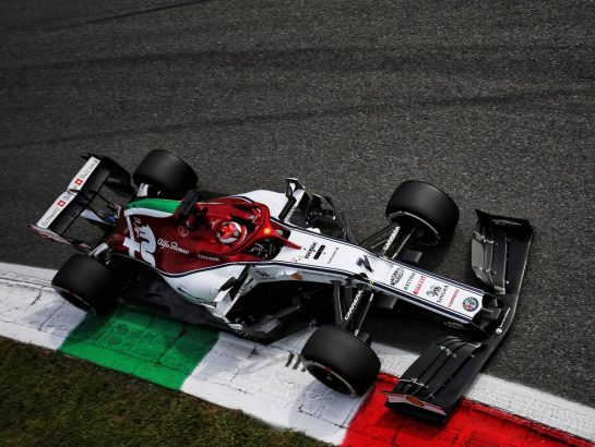 Kimi Raikkonen (FIN) Alfa Romeo Racing C38.
07.09.2019. Formula 1 World Championship, Rd 14, Italian Grand Prix, Monza, Italy, Qualifying Day.
- www.xpbimages.com, EMail: requests@xpbimages.com - copy of publication required for printed pictures. Every used picture is fee-liable. © Copyright: Moy / XPB Images