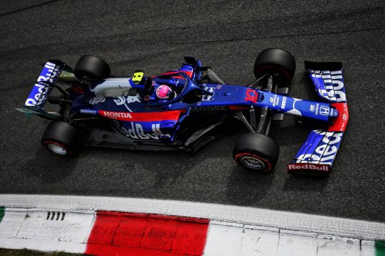 Pierre Gasly (FRA) Scuderia Toro Rosso STR14.
07.09.2019. Formula 1 World Championship, Rd 14, Italian Grand Prix, Monza, Italy, Qualifying Day.
- www.xpbimages.com, EMail: requests@xpbimages.com - copy of publication required for printed pictures. Every used picture is fee-liable. © Copyright: Moy / XPB Images