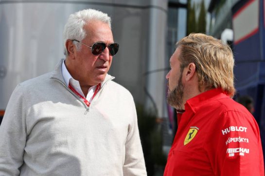 (L to R): Lawrence Stroll (CDN) Racing Point F1 Team Investor with Gino Rosato (CDN) Ferrari.
07.09.2019. Formula 1 World Championship, Rd 14, Italian Grand Prix, Monza, Italy, Qualifying Day.
- www.xpbimages.com, EMail: requests@xpbimages.com - copy of publication required for printed pictures. Every used picture is fee-liable. © Copyright: Moy / XPB Images