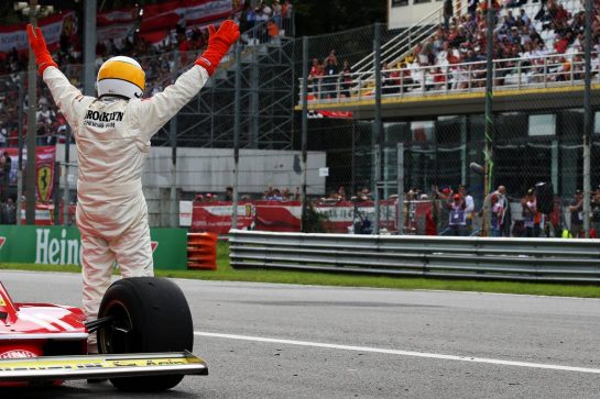 Jody Scheckter (RSA) with his 1979 Ferrari 312T4.
07.09.2019. Formula 1 World Championship, Rd 14, Italian Grand Prix, Monza, Italy, Qualifying Day.
- www.xpbimages.com, EMail: requests@xpbimages.com - copy of publication required for printed pictures. Every used picture is fee-liable. © Copyright: Batchelor / XPB Images