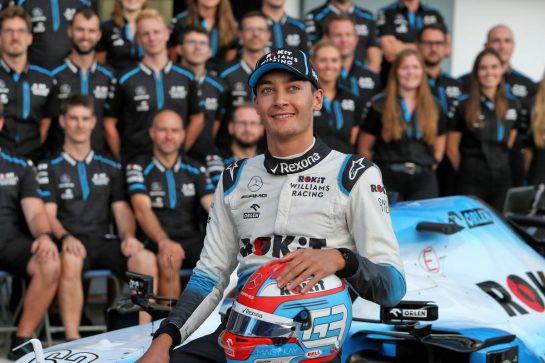 George Russell (GBR) Williams Racing at a team photograph.
07.09.2019. Formula 1 World Championship, Rd 14, Italian Grand Prix, Monza, Italy, Qualifying Day.
- www.xpbimages.com, EMail: requests@xpbimages.com - copy of publication required for printed pictures. Every used picture is fee-liable. © Copyright: Moy / XPB Images