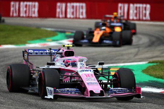 Lance Stroll (CDN) Racing Point F1 Team RP19.
08.09.2019. Formula 1 World Championship, Rd 14, Italian Grand Prix, Monza, Italy, Race Day.
- www.xpbimages.com, EMail: requests@xpbimages.com - copy of publication required for printed pictures. Every used picture is fee-liable. © Copyright: Charniaux / XPB Images