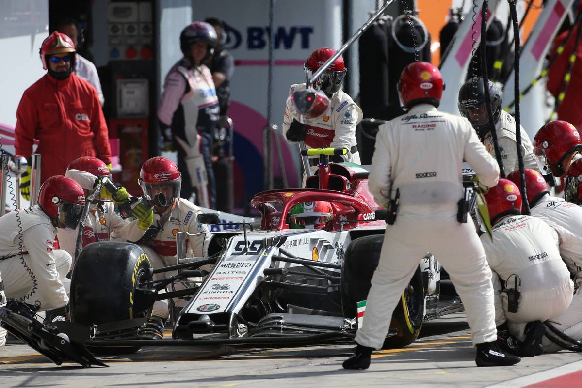 Antonio Giovinazzi (ITA), Alfa Romeo Racing during pitstop 08.09.2019.