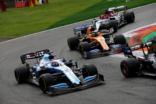 George Russell (GBR) Williams Racing FW42.
08.09.2019. Formula 1 World Championship, Rd 14, Italian Grand Prix, Monza, Italy, Race Day.
- www.xpbimages.com, EMail: requests@xpbimages.com - copy of publication required for printed pictures. Every used picture is fee-liable. © Copyright: Batchelor / XPB Images