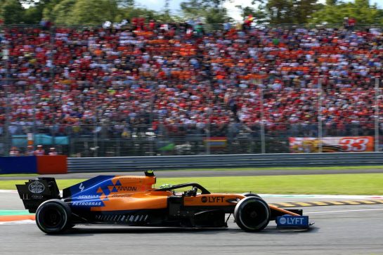 Lando Norris (GBR) McLaren MCL34.
08.09.2019. Formula 1 World Championship, Rd 14, Italian Grand Prix, Monza, Italy, Race Day.
- www.xpbimages.com, EMail: requests@xpbimages.com - copy of publication required for printed pictures. Every used picture is fee-liable. © Copyright: Batchelor / XPB Images