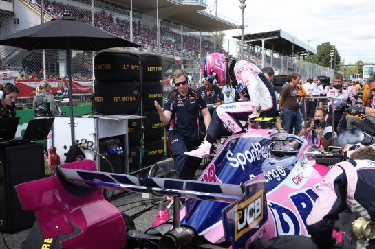 Lance Stroll (CDN) Racing Point F1 Team RP19.
08.09.2019. Formula 1 World Championship, Rd 14, Italian Grand Prix, Monza, Italy, Race Day.
- www.xpbimages.com, EMail: requests@xpbimages.com - copy of publication required for printed pictures. Every used picture is fee-liable. © Copyright: Batchelor / XPB Images