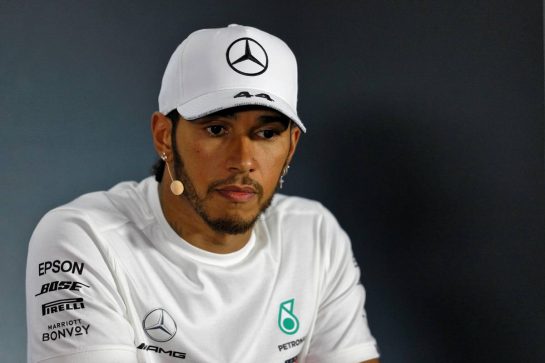 Lewis Hamilton (GBR) Mercedes AMG F1 in the post race FIA Press Conference.
08.09.2019. Formula 1 World Championship, Rd 14, Italian Grand Prix, Monza, Italy, Race Day.
- www.xpbimages.com, EMail: requests@xpbimages.com - copy of publication required for printed pictures. Every used picture is fee-liable. © Copyright: Filipe / XPB Images