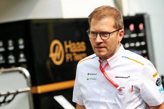 Andreas Seidl, McLaren Managing Director.
19.09.2019. Formula 1 World Championship, Rd 15, Singapore Grand Prix, Marina Bay Street Circuit, Singapore, Preparation Day.
- www.xpbimages.com, EMail: requests@xpbimages.com - copy of publication required for printed pictures. Every used picture is fee-liable. © Copyright: Batchelor / XPB Images