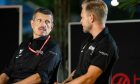 Guenther Steiner (ITA) Haas F1 Team Principal and Kevin Magnussen (DEN) Haas F1 Team.