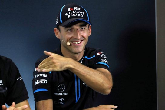 Robert Kubica (POL) Williams Racing in the FIA Press Conference.
19.09.2019. Formula 1 World Championship, Rd 15, Singapore Grand Prix, Marina Bay Street Circuit, Singapore, Preparation Day.
- www.xpbimages.com, EMail: requests@xpbimages.com - copy of publication required for printed pictures. Every used picture is fee-liable. © Copyright: Photo4 / XPB Images