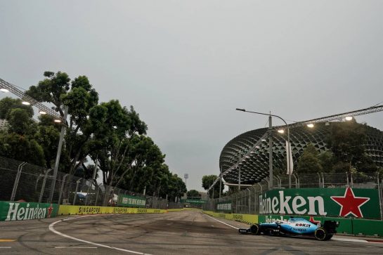 George Russell (GBR) Williams Racing FW42.
20.09.2019. Formula 1 World Championship, Rd 15, Singapore Grand Prix, Marina Bay Street Circuit, Singapore, Practice Day.
- www.xpbimages.com, EMail: requests@xpbimages.com - copy of publication required for printed pictures. Every used picture is fee-liable. © Copyright: Dungan / XPB Images