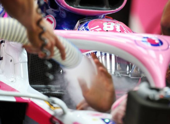 Lance Stroll (CDN) Racing Point F1 Team RP19.
20.09.2019. Formula 1 World Championship, Rd 15, Singapore Grand Prix, Marina Bay Street Circuit, Singapore, Practice Day.
- www.xpbimages.com, EMail: requests@xpbimages.com - copy of publication required for printed pictures. Every used picture is fee-liable. © Copyright: Batchelor / XPB Images