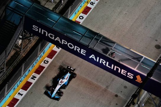 George Russell (GBR) Williams Racing FW42.
21.09.2019. Formula 1 World Championship, Rd 15, Singapore Grand Prix, Marina Bay Street Circuit, Singapore, Qualifying Day.
- www.xpbimages.com, EMail: requests@xpbimages.com - copy of publication required for printed pictures. Every used picture is fee-liable. © Copyright: Dungan / XPB Images