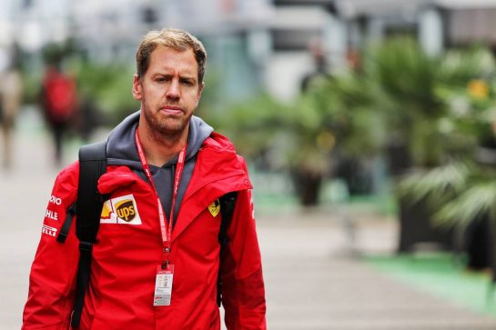 Sebastian Vettel (GER) Ferrari.
26.09.2019. Formula 1 World Championship, Rd 16, Russian Grand Prix, Sochi Autodrom, Sochi, Russia, Preparation Day.
- www.xpbimages.com, EMail: requests@xpbimages.com - copy of publication required for printed pictures. Every used picture is fee-liable. © Copyright: Filipe / XPB Images