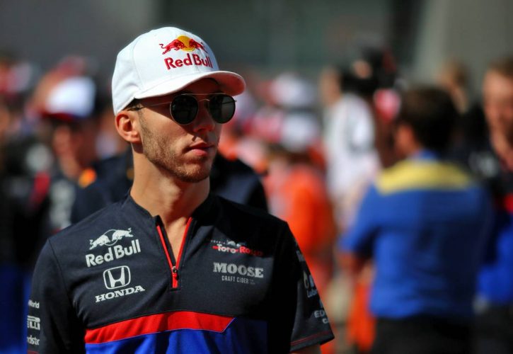 Pierre Gasly (FRA) Scuderia Toro Rosso on the drivers parade.