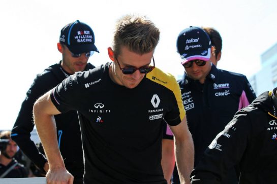 Nico Hulkenberg (GER) Renault F1 Team on the drivers parade.
29.09.2019. Formula 1 World Championship, Rd 16, Russian Grand Prix, Sochi Autodrom, Sochi, Russia, Race Day.
- www.xpbimages.com, EMail: requests@xpbimages.com - copy of publication required for printed pictures. Every used picture is fee-liable. © Copyright: Batchelor / XPB Images