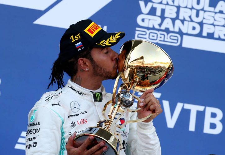 1st place Lewis Hamilton (GBR) Mercedes AMG F1 W10.