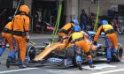 Lando Norris (GBR), McLaren F1 Team during pitstop
