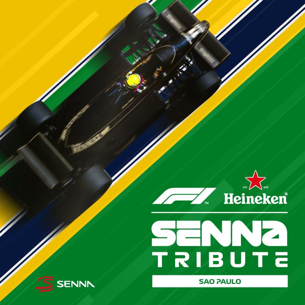 Official event poster for the Senna Fan Festival. 