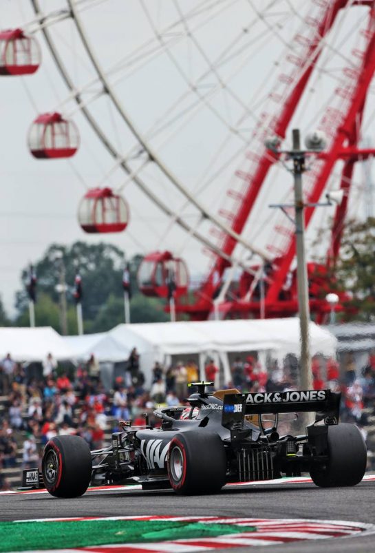 Kevin Magnussen (DEN) Haas VF-19.
11.10.2019. Formula 1 World Championship, Rd 17, Japanese Grand Prix, Suzuka, Japan, Practice Day.
- www.xpbimages.com, EMail: requests@xpbimages.com - copy of publication required for printed pictures. Every used picture is fee-liable. © Copyright: Moy / XPB Images