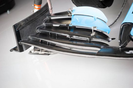 Williams Racing FW42 front wing detail.
11.10.2019. Formula 1 World Championship, Rd 17, Japanese Grand Prix, Suzuka, Japan, Practice Day.
- www.xpbimages.com, EMail: requests@xpbimages.com - copy of publication required for printed pictures. Every used picture is fee-liable. © Copyright: Bearne / XPB Images