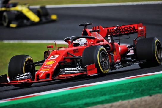 Sebastian Vettel (GER) Ferrari SF90.
11.10.2019. Formula 1 World Championship, Rd 17, Japanese Grand Prix, Suzuka, Japan, Practice Day.
- www.xpbimages.com, EMail: requests@xpbimages.com - copy of publication required for printed pictures. Every used picture is fee-liable. © Copyright: Filipe / XPB Images