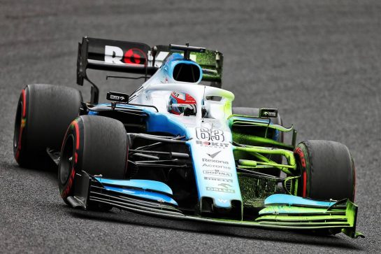 George Russell (GBR) Williams Racing FW42 with flow-vis paint.
11.10.2019. Formula 1 World Championship, Rd 17, Japanese Grand Prix, Suzuka, Japan, Practice Day.
- www.xpbimages.com, EMail: requests@xpbimages.com - copy of publication required for printed pictures. Every used picture is fee-liable. © Copyright: Moy / XPB Images