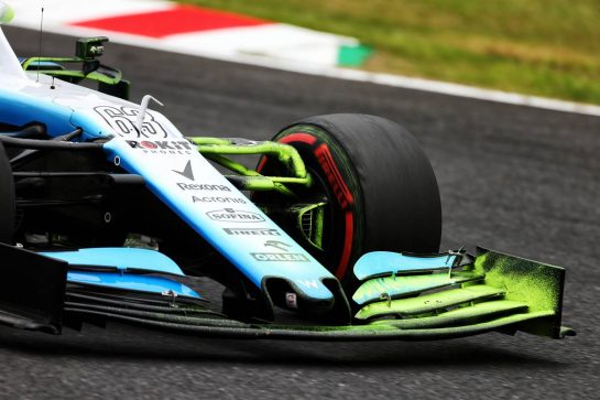 George Russell (GBR) Williams Racing FW42 with flow-vis paint.
11.10.2019. Formula 1 World Championship, Rd 17, Japanese Grand Prix, Suzuka, Japan, Practice Day.
- www.xpbimages.com, EMail: requests@xpbimages.com - copy of publication required for printed pictures. Every used picture is fee-liable. © Copyright: Moy / XPB Images