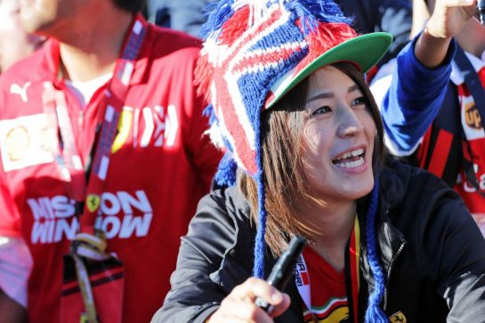 Circuit atmosphere - fans.
13.10.2019. Formula 1 World Championship, Rd 17, Japanese Grand Prix, Suzuka, Japan, Sunday.
- www.xpbimages.com, EMail: requests@xpbimages.com - copy of publication required for printed pictures. Every used picture is fee-liable. © Copyright: Bearne / XPB Images