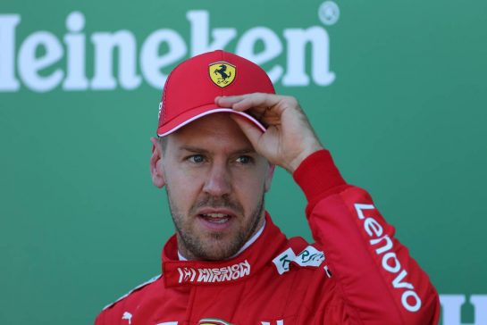Sebastian Vettel (GER), Scuderia Ferrari 
13.10.2019. Formula 1 World Championship, Rd 17, Japanese Grand Prix, Suzuka, Japan, Race Day. Sunday qualifying 
- www.xpbimages.com, EMail: requests@xpbimages.com - copy of publication required for printed pictures. Every used picture is fee-liable. © Copyright: Charniaux / XPB Images