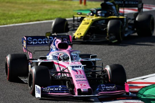 Sergio Perez (MEX) Racing Point F1 Team RP19.
13.10.2019. Formula 1 World Championship, Rd 17, Japanese Grand Prix, Suzuka, Japan, Sunday.
- www.xpbimages.com, EMail: requests@xpbimages.com - copy of publication required for printed pictures. Every used picture is fee-liable. © Copyright: Moy / XPB Images