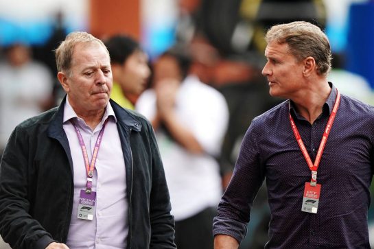 (L to R): Martin Brundle (GBR) Sky Sports Commentator with David Coulthard (GBR) Red Bull Racing and Scuderia Toro Advisor / Channel 4 F1 Commentator.
24.10.2019. Formula 1 World Championship, Rd 18, Mexican Grand Prix, Mexico City, Mexico, Preparation Day.
- www.xpbimages.com, EMail: requests@xpbimages.com © Copyright: Dungan / XPB Images